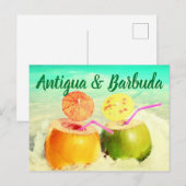 Coconuts van Antigua en Barbuda Briefkaart (Voorkant / Achterkant)