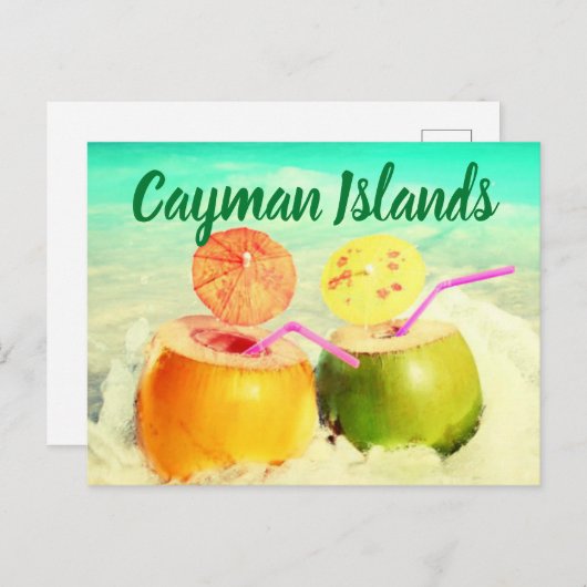 Coconuts van de Caymaneilanden Briefkaart (Voorkant / Achterkant)