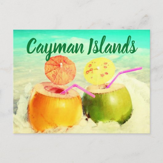 Coconuts van de Caymaneilanden Briefkaart (Voorkant)