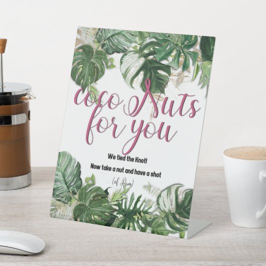 CocoNuts voor je voetsporen Reclamebord Met Voetstuk (Insitu)