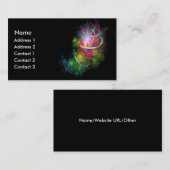 Cocoon Fractal ontwerp Visitekaartje (Voorkant / Achterkant)