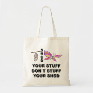 Cocoon naar vlinder wijsheid tote bag