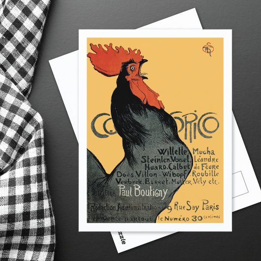Cocorico Magazine Illustratie Theophile Steinlen Briefkaart