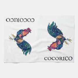 CoCORICO Red Rooster Kitchen Towel Theedoek