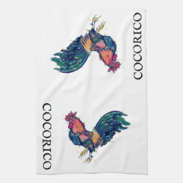CoCORICO Red Rooster Kitchen Towel Theedoek