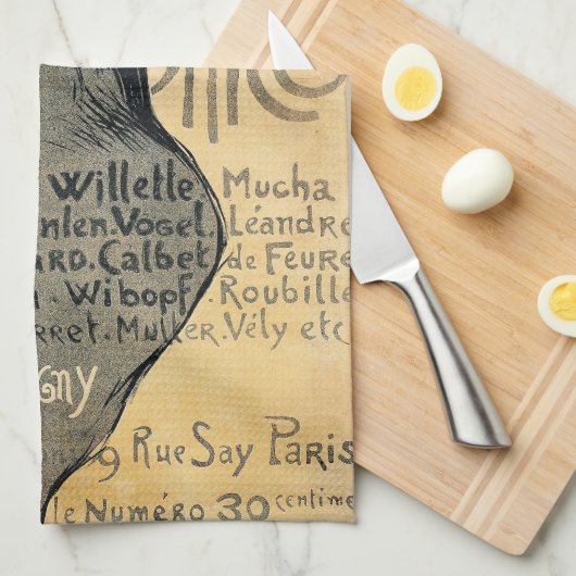 Cocorico - Steinlen Theedoek (Quarter Fold)