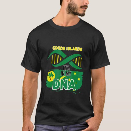 Cocos-eilanden in mijn bloed t-shirt (Voorkant)