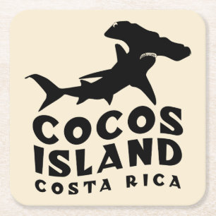 Cocos Island Costa Rica Hammerhead Shark Diving Kartonnen Onderzetters