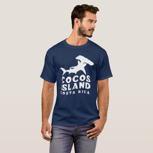 Cocos Island Costa Rica Hammerhead Shark Diving T-shirt (Voorkant volledig)