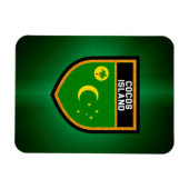 Cocos Island Flag Magneet (Horizontaal)