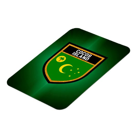 Cocos Island Flag Magneet (Linkerzijde)