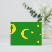 Cocos (Keeling)-eilanden, vlag CC Briefkaart (Staand voorkant)