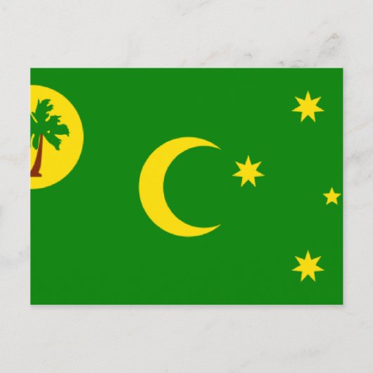 Cocos (Keeling)-eilanden, vlag CC Briefkaart (Voorkant)