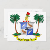 Cocos (Keeling) Islands Coat of arms CC Briefkaart (Voorkant / Achterkant)