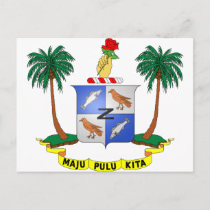 Cocos (Keeling) Islands Coat of arms CC Briefkaart