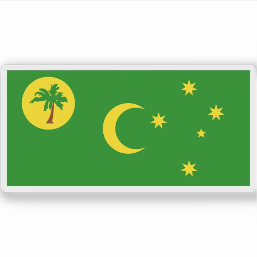 Cocos (Keeling) Islands Territory, Australië. Sticker (Voorkant)