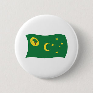 Cocoseilanden Vlag Knop Ronde Button 5,7 Cm