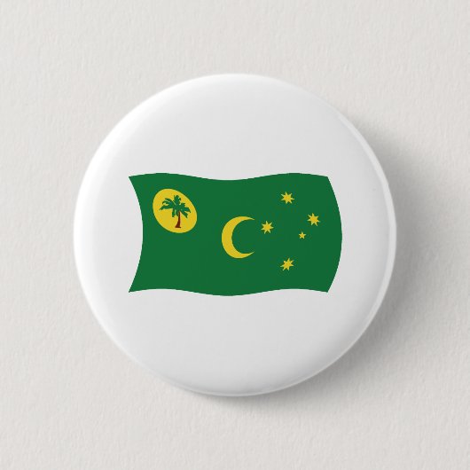 Cocoseilanden Vlag Knop Ronde Button 5,7 Cm (Voorkant)