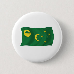 Cocoseilanden Vlag Knop Ronde Button 5,7 Cm