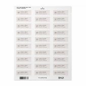Cocquette lint afstudeeradreslabels etiket (Full Sheet)
