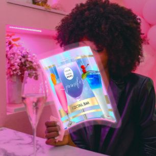 Coctail Pub Wine Restaurant BARIST Logo HOLOGRAPH Vierkante Visitekaartje