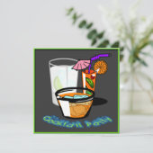 Coctails Cocktail Party-uitnodigingen Kaart (Staand voorkant)