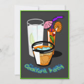 Coctails Cocktail Party-uitnodigingen Kaart (Voorkant)