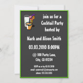 Coctails Cocktail Party-uitnodigingen Kaart (Achterkant)