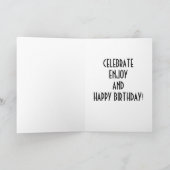 COCTAILS GALOUR GEZEGDE HAPPY BIRTHDAY-CELEBRATE KAART (Binnen)