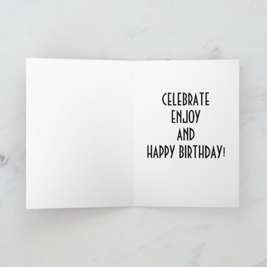 COCTAILS GALOUR GEZEGDE HAPPY BIRTHDAY-CELEBRATE KAART (Binnen)