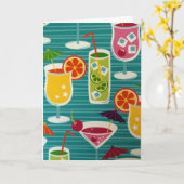 COCTAILS GALOUR GEZEGDE HAPPY BIRTHDAY-CELEBRATE KAART (Gele Bloem)