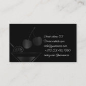 Coctal Klassieke Privé Party Bartender Visitekaartje (Achterkant)