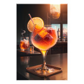 Cóctel Manhattan Foto Afdruk (Voorkant)