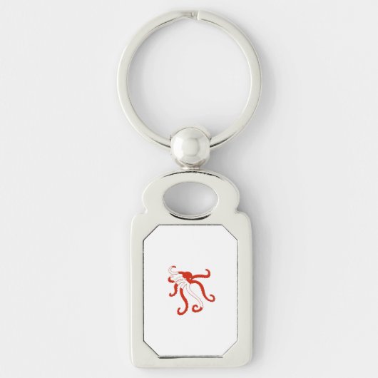 Coctopus dive silhouette sleutelhanger (Voorkant)
