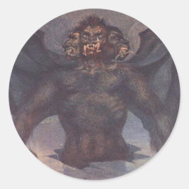 Cocytus - 9e Cirkel van Dante' Inferno Ronde Sticker