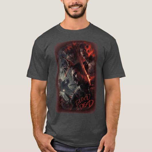 COD BO4 Zombies Blood of the Dead Poster Laadscher T-shirt (Voorkant)