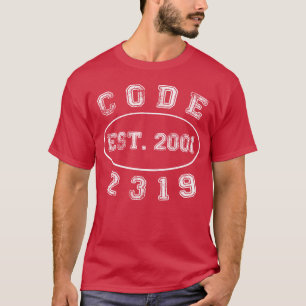 Code 2319 witte tet cadeau 80s vintage t-shirt