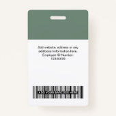 Code aangepaste bedrijfsnaam Titel balk Badge (Achterkant)