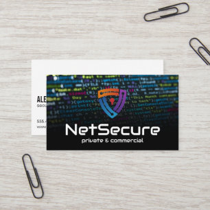 Code Achtergrond   Online Secure Key Hole-Logo Visitekaartje