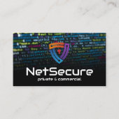 Code Achtergrond | Online Secure Key Hole-Logo Visitekaartje (Voorkant)