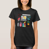 Code als een Girl Coder Software T-shirt (Voorkant)