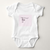 Code als een meisjesserie romper (Voorkant)
