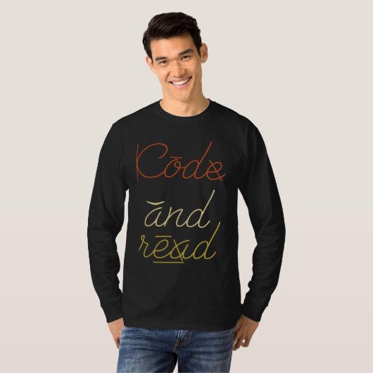 Code And Read Dyslexic Dyslexia Awareness Month T-shirt (Voorkant volledig)