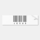 Code barre Jesus noir Bumpersticker (Voorkant)