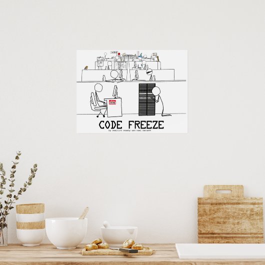 Code Bevriezing Poster (Keuken)