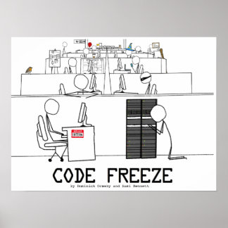 Code Bevriezing Poster