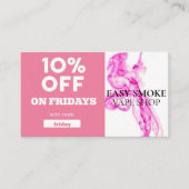 Code bijzondere vorm van vrijdentekort visitekaartje (Voorkant)