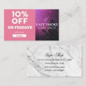 Code bijzondere vorm van vrijdentekort visitekaartje (Voorkant / Achterkant)