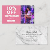 Code bijzondere vorm van vrijdentekort visitekaartje (Voorkant / Achterkant)