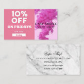 Code bijzondere vorm van vrijdentekort visitekaartje (Voorkant / Achterkant)